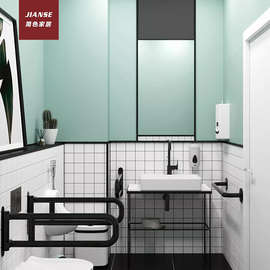北欧极简瓷砖ins色彩搭配豆蔻青民宿厨房餐厅浴室墙砖卫生间地砖