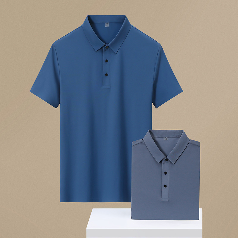 M - 8XL tamaño 15 colores fábrica de importación de pegamento de hielo de alta calidad polo camiseta sin marcas camiseta hombre solapa POL