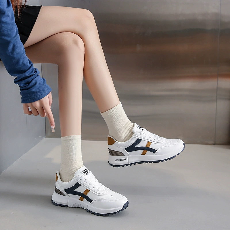 Ins корейские новые арганские туфли для женщин 2023 осенние студенческие спортивные кроссовки повседневные туфли на шнуровке