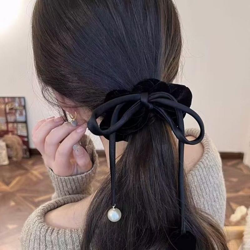 Cinta de tulipán francesa, lazo para el cabello de intestino grueso, sensación de alto nivel, temperamento elegante, cuerda para el cabello, cuerda para el cabello de alta elasticidad, accesorios para el cabello