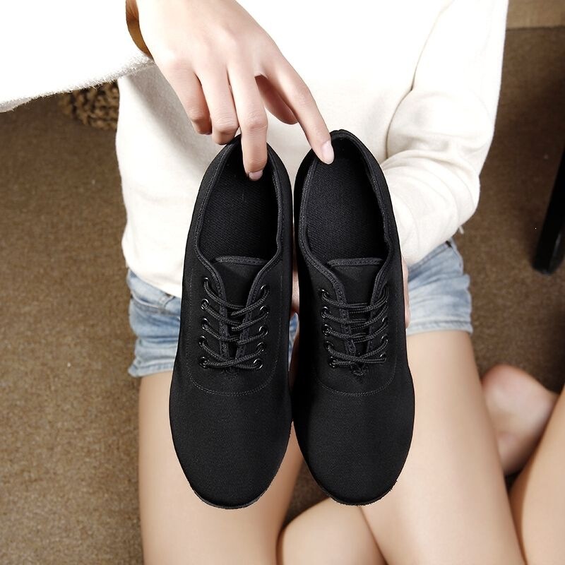 Women's Latin Dance Shoes Oxford Cloth Adult Mid-Heel Ballroom Dance Sailor Dance Shoes Soft Sole Modern Square Dance Shoes Women's Latin Dance Shoes Oxford Cloth Adult Mid-Heel Ballroom Dance Sailor Dance Shoes Soft Sole Modern Square Dance Shoes