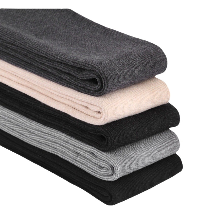 Autumn and Winter Velvet Thickeneded Threaded Cotton Vertical Stripesd Leggings for Outer Wear, Foot-Stepping Warm Pants for Women, One-Piece Pants with Feet