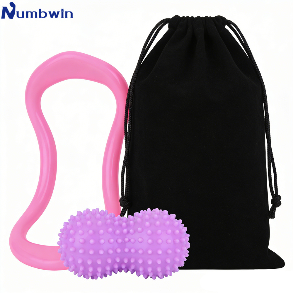 Numbwin Yoga Ring Three-Piece Set Pilates Accessories Fitness Modeling Training Yoga Ring Fascia Stretching Equipment