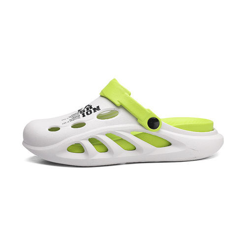 Men's Summer Outdoor Slides with Foot-Massage Sensation, Sandal Holes, for Men, Outdoor Sports, Non-Slip Soft Sole, Open-Toe Sandals