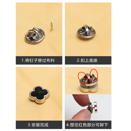 Lightproof Button Invisible Seam Adjustable Collar Dress Shirt Suit Pearl Butterfly Bow Pin Button Magic Wholesaler