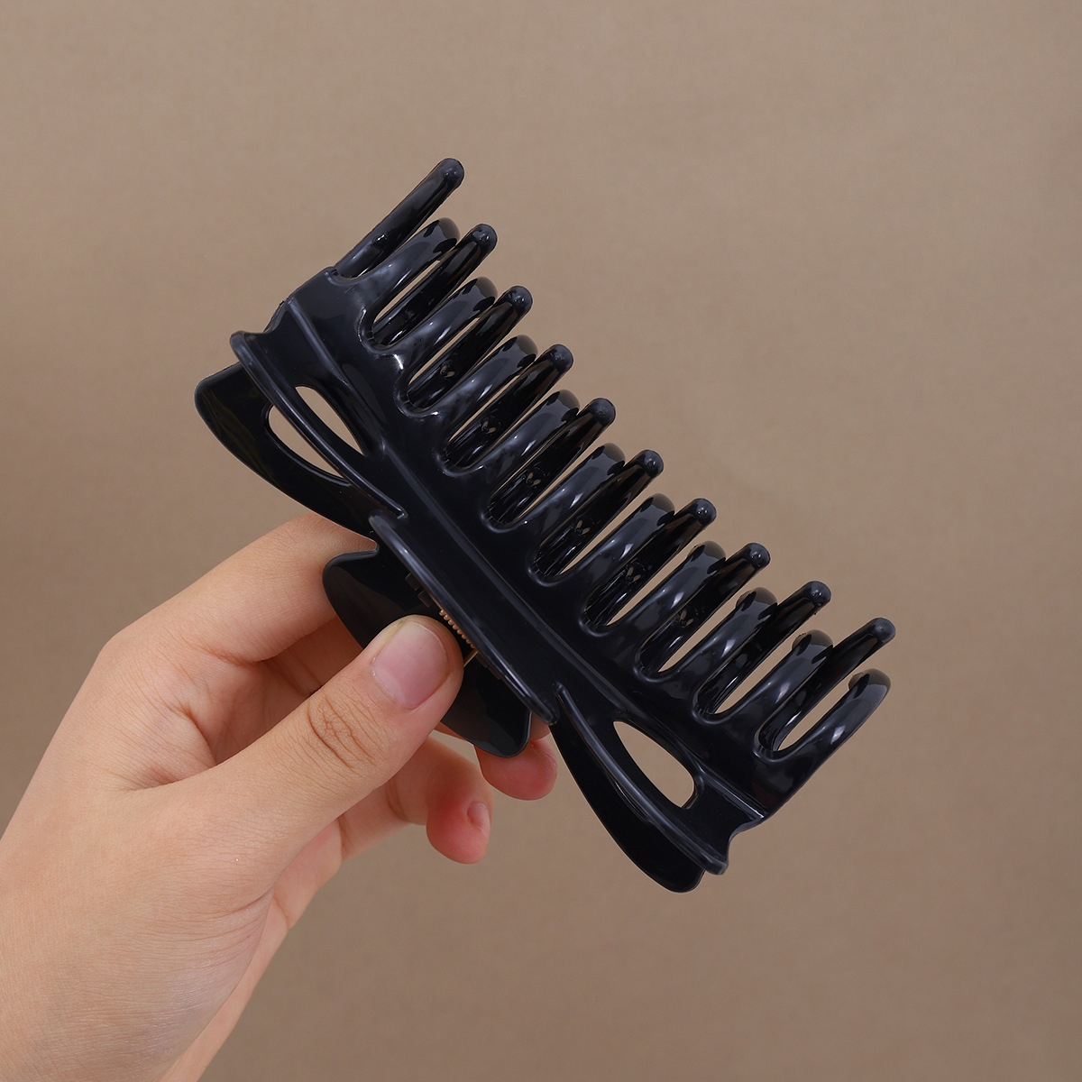 Pequeño cuadrado suave silicona clip para el cabello clip para el cabello suave anti-choque protección de la cabeza de back clip para el cabello resistente a caídas clip para el cabello duradero