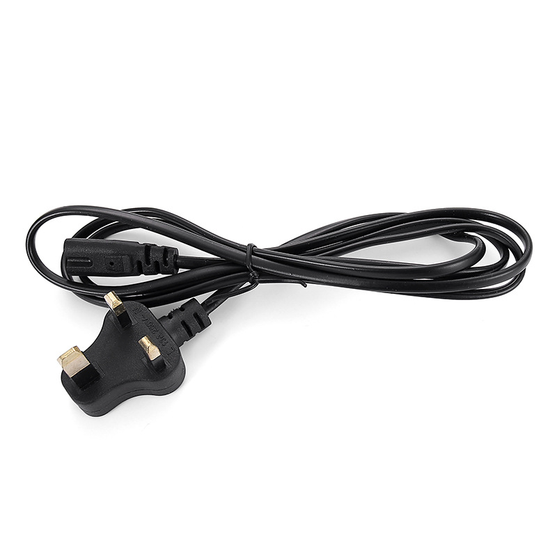 Cable de alimentación de ocho colas estándar británico Enchufe británico Cable de alimentación de ocho colas 1,5 m
