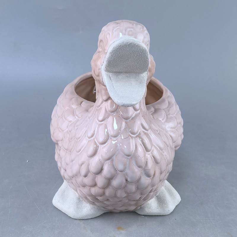 Patos transfronterizos nido de pájaros animales suculentos plantas maceta efectos creativos dibujos animados tiendas pastorales decoración decorativa para el hogar