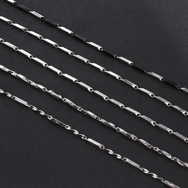 Herren Cuban Link Armband Aus Edelstahl Wasserfest Schmuck_voghion.com