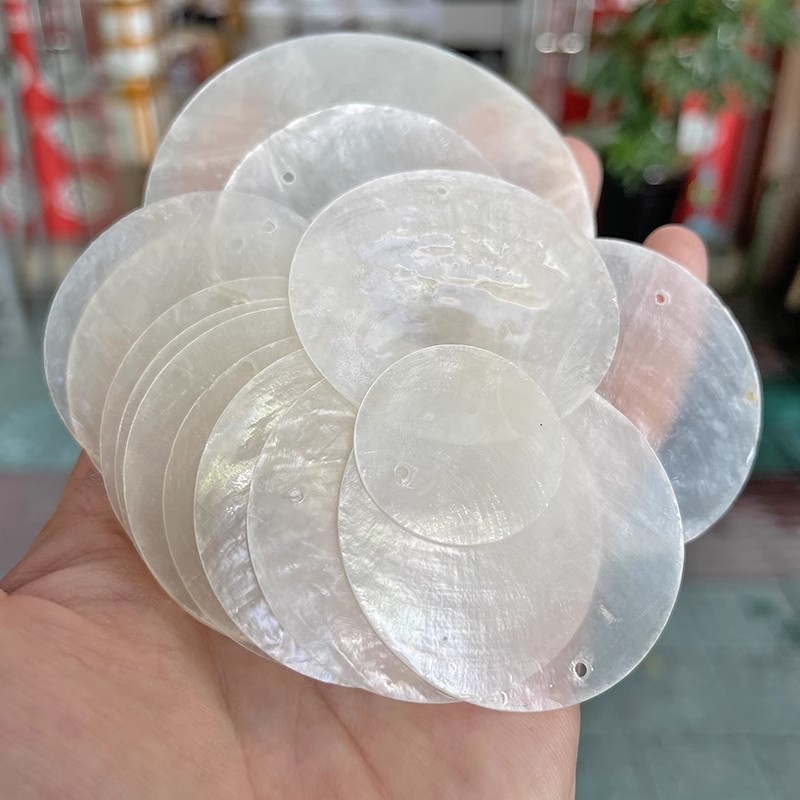 マイカシート天然貝殻風鈴マザーオブパール装飾シート DIY ランプミラー貝殻ウェディングディスク絵画アクセサリー|undefined