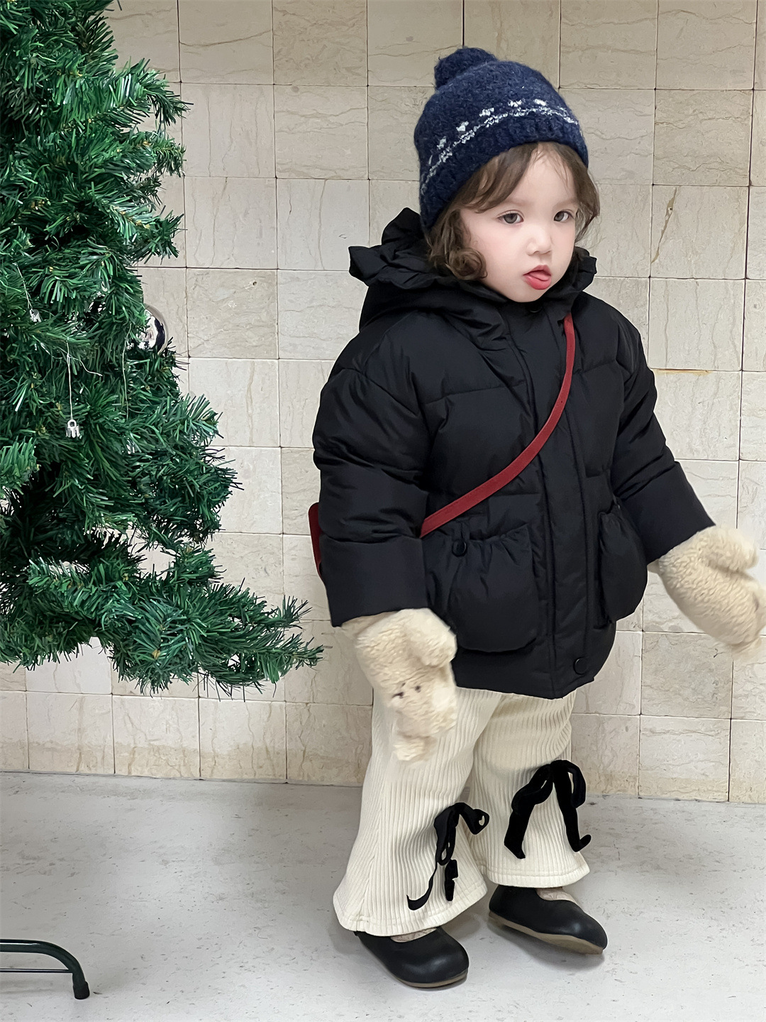 Invierno de niños abrigos de algodón grueso chaqueta de ropa infantil coreana chaqueta de algodón encapuchado bebé ropa de invierno de algodón cálido