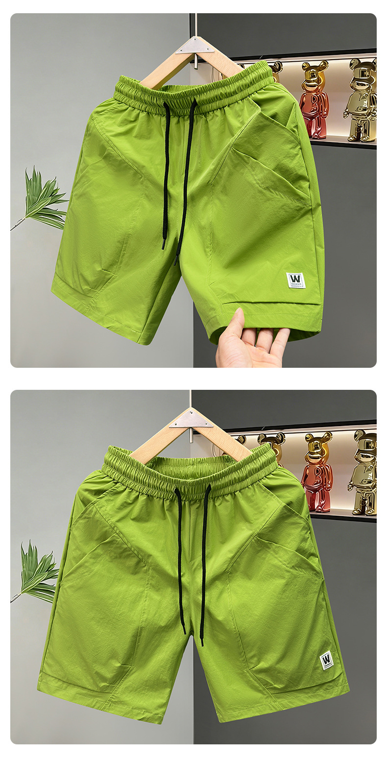Lightweight Men's 5-Inch Inseam Quick-Dry Sports Shorts With Geometric Print For Running Gym Beach Vacation_viptrois.com