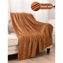B 37380 Thick flannel sofa throw blanket �Ӻ�����ɳ����̺