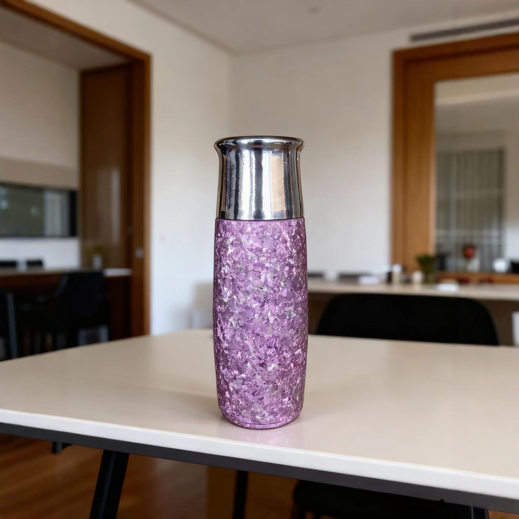 Magnetic Insulated Business Office Top Quality Inner And Outer Pure Titanium With Net Tea Car Travel Drinking Cup_voghion.com