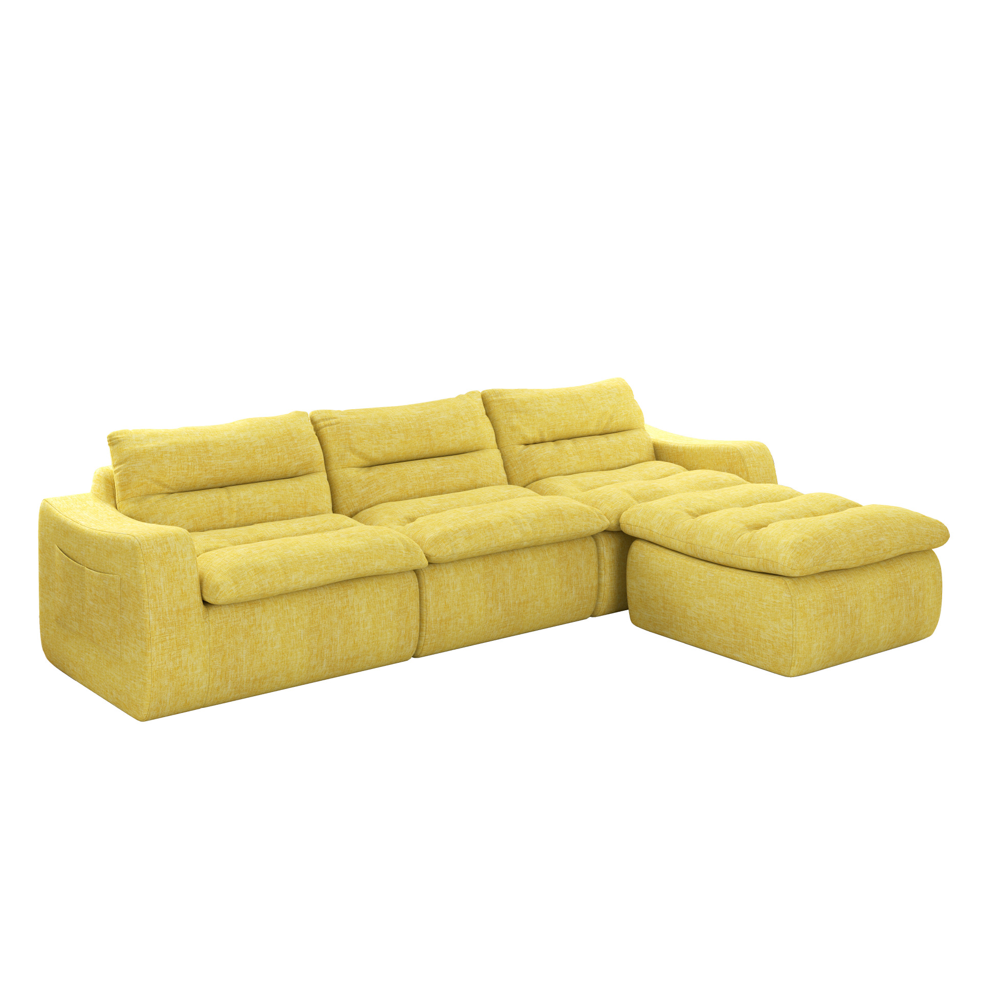 Comercio exterior sofá perezoso desmontable sala de estar pequeña bolsa de plumón individual silla de compresión sofá pequeño crema image 2