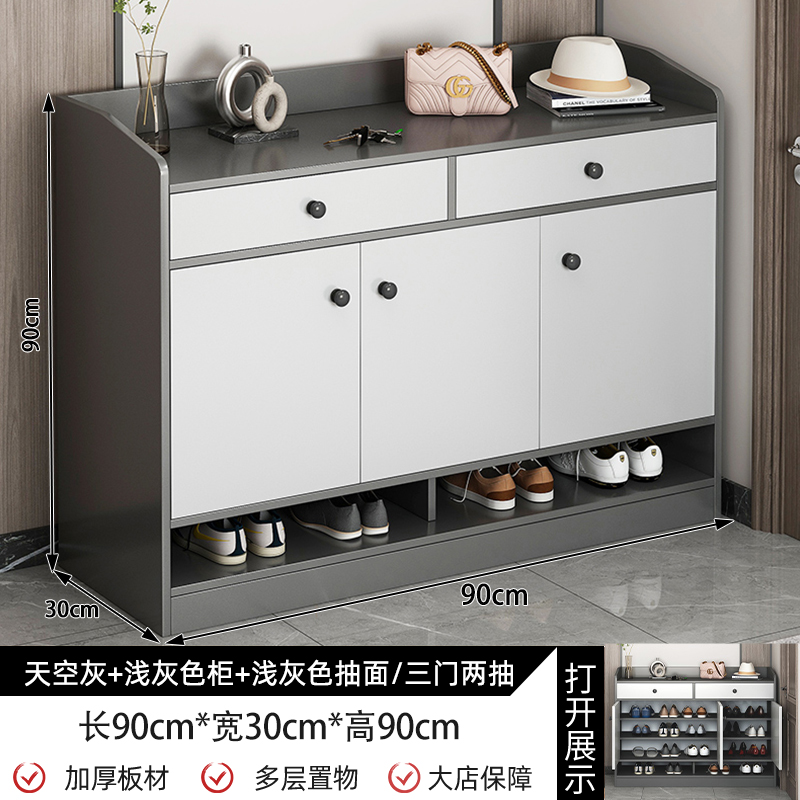 靴キャビネットホームドア 2025 新しい階段屋内玄関ドア玄関キャビネット廊下大容量ドア靴ラック
