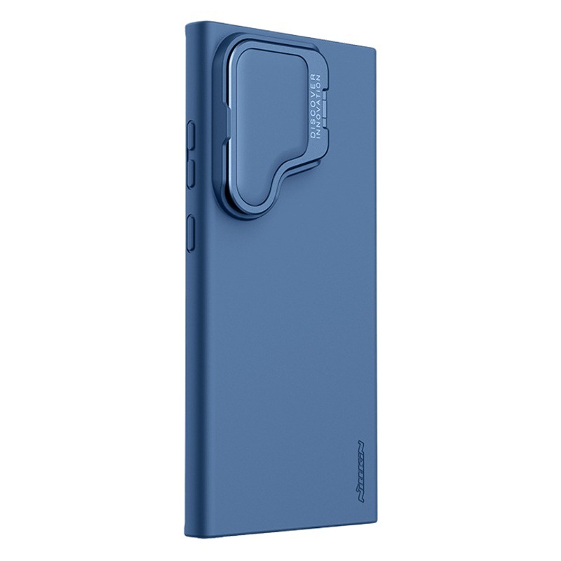 Nillkin para Samsung S24 ultra teléfono móvil líquido silicona protectora Shell lente empuje cubierta soporte cubierta protectora