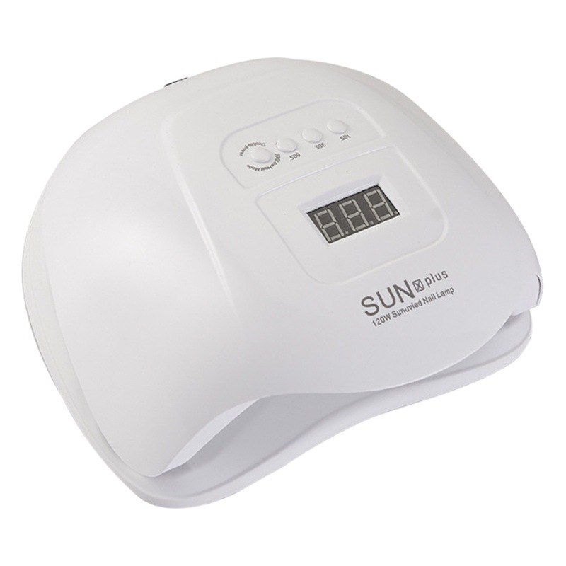 Sunxplus lámpara de uñas 120W de alta potencia de secado rápido máquina de fototerapia de uñas lámpara de fototerapia inteligente de cuatro bloques transfronteriza al por mayor