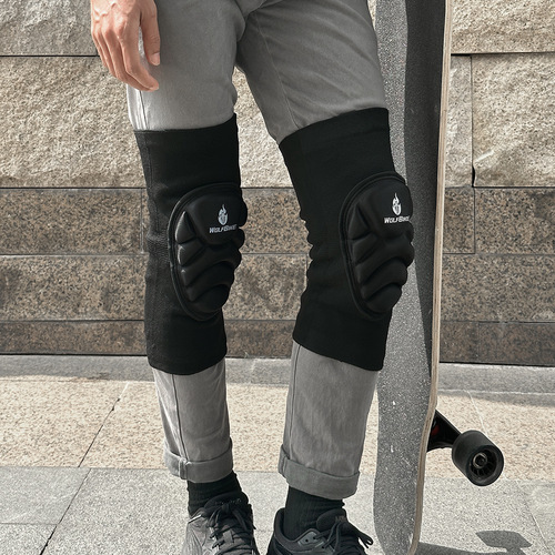 WOSAWE Skating Knee Pads for Ice Skating, Snowboarding, Skateboarding, Roller Skating, Anti-Fall, Protective Gear, Collision-Proof, Elastic, Comfortable Sports Knee Guards