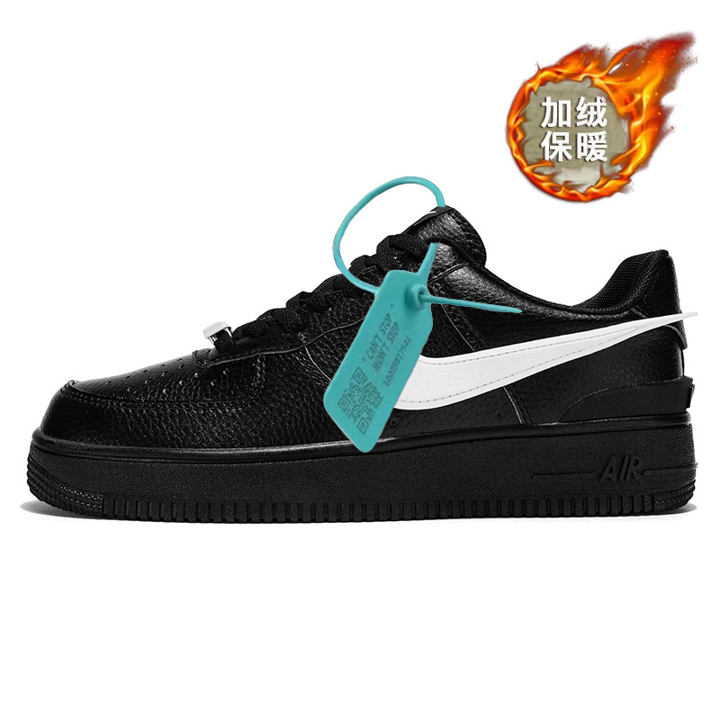 Resistente a la fiebre oficial AF1 blanco y negro panda fuerza aérea 1 zapatos de patina baja para hombres y mujeres zapatos deportivos casuales para correr Putian Dunk