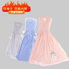 Reachable and detachable infant cloak with added thickness for autumn and winter, newborn baby and children, unisex baby warm overcoat