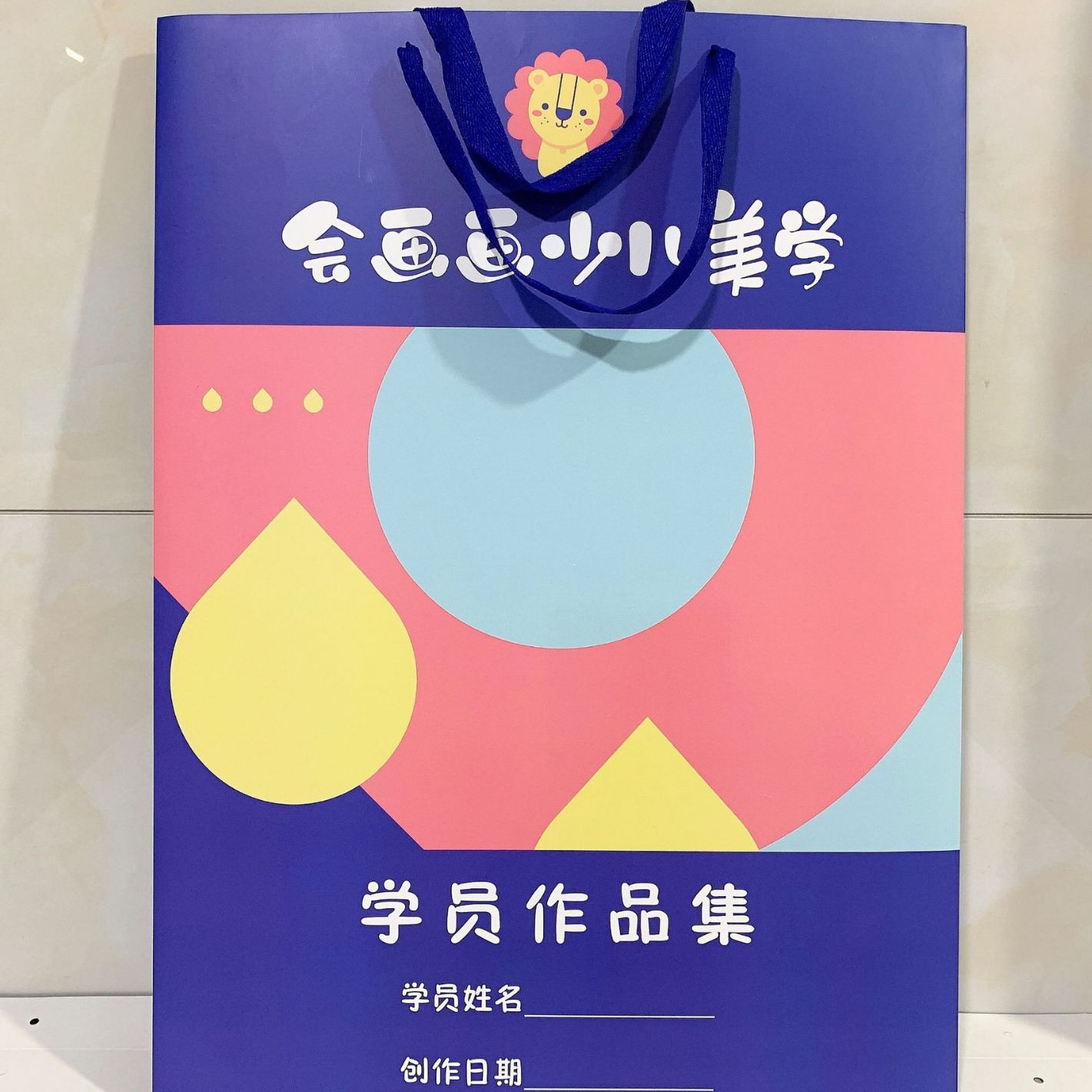 手提式4K作品集 美术作品收纳袋 儿童绘画袋 大号纸袋等