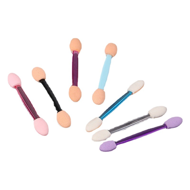 High Quality Eye Shadow Makeup Brush Portable Double-Ended Concealer Stick 6.5cm Double-Ended Latex Cotton Eye Shadow Stick