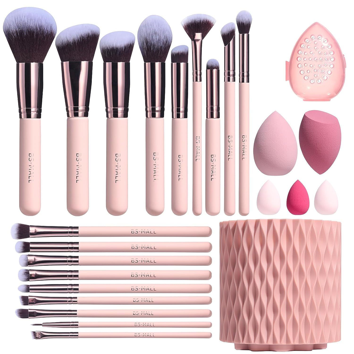 18pcs-pink-makeup-brush-set-practical-rotating-bucket-powder-puff-set-features-barrel-makeup-brushes