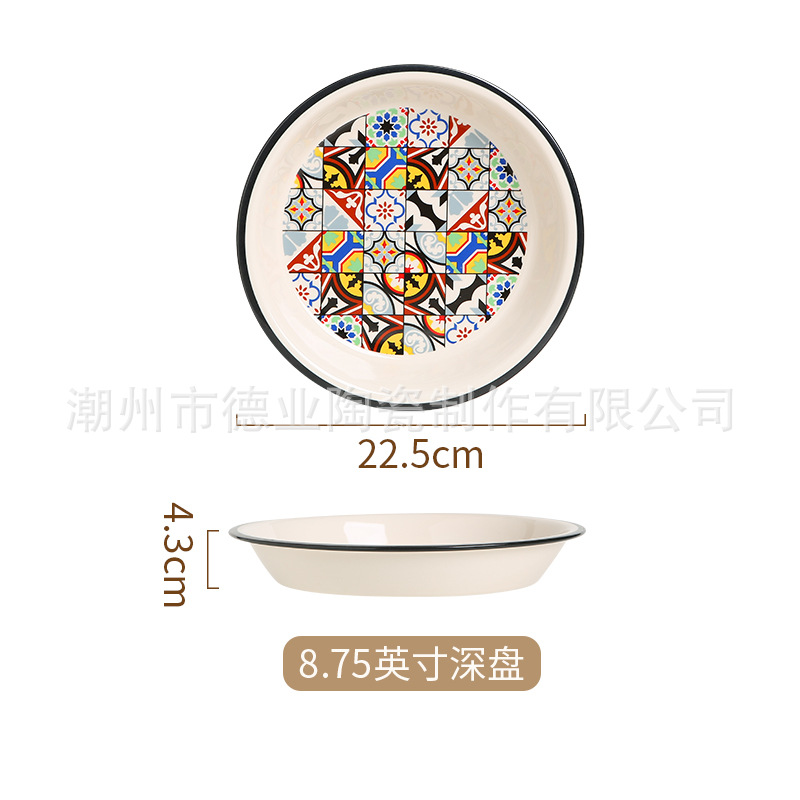 8.75 "둥근 가장자리 깊은 판 36/상자