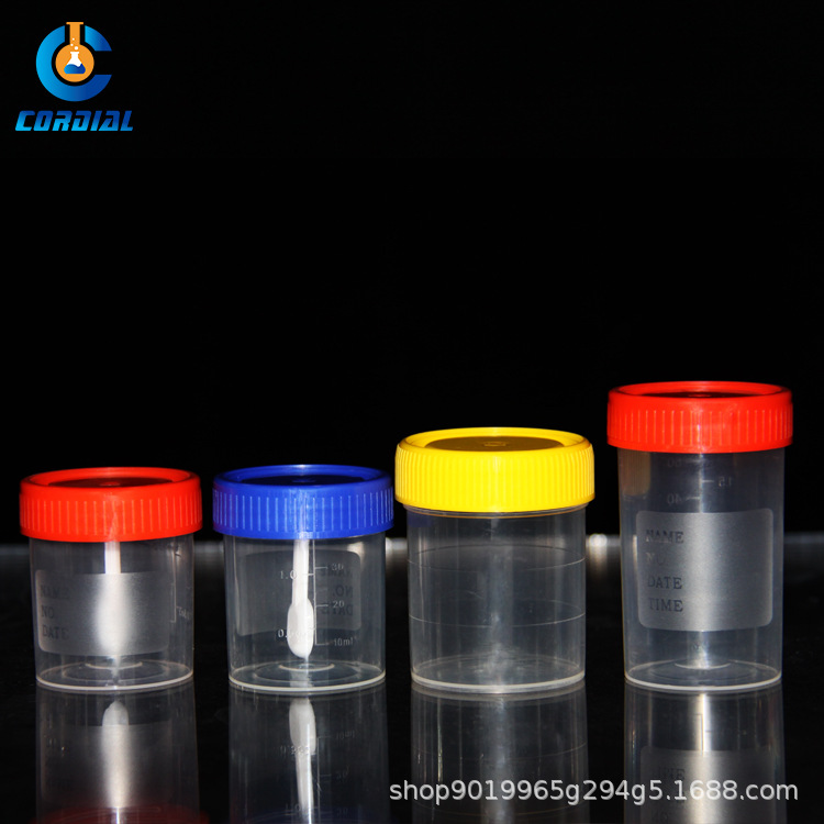 CDF002科鼎一次性塑料螺旋盖样本杯材质安全无味厂家现货医用密封