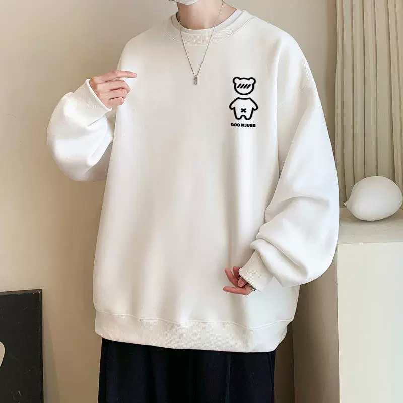 Взрывы! Осенний Топ, мужской свитер с круглым вырезом, Мужская одежда, футболка с длинными рукавами в гонконгском стиле, мужская куртка, Мужская WY343-P28