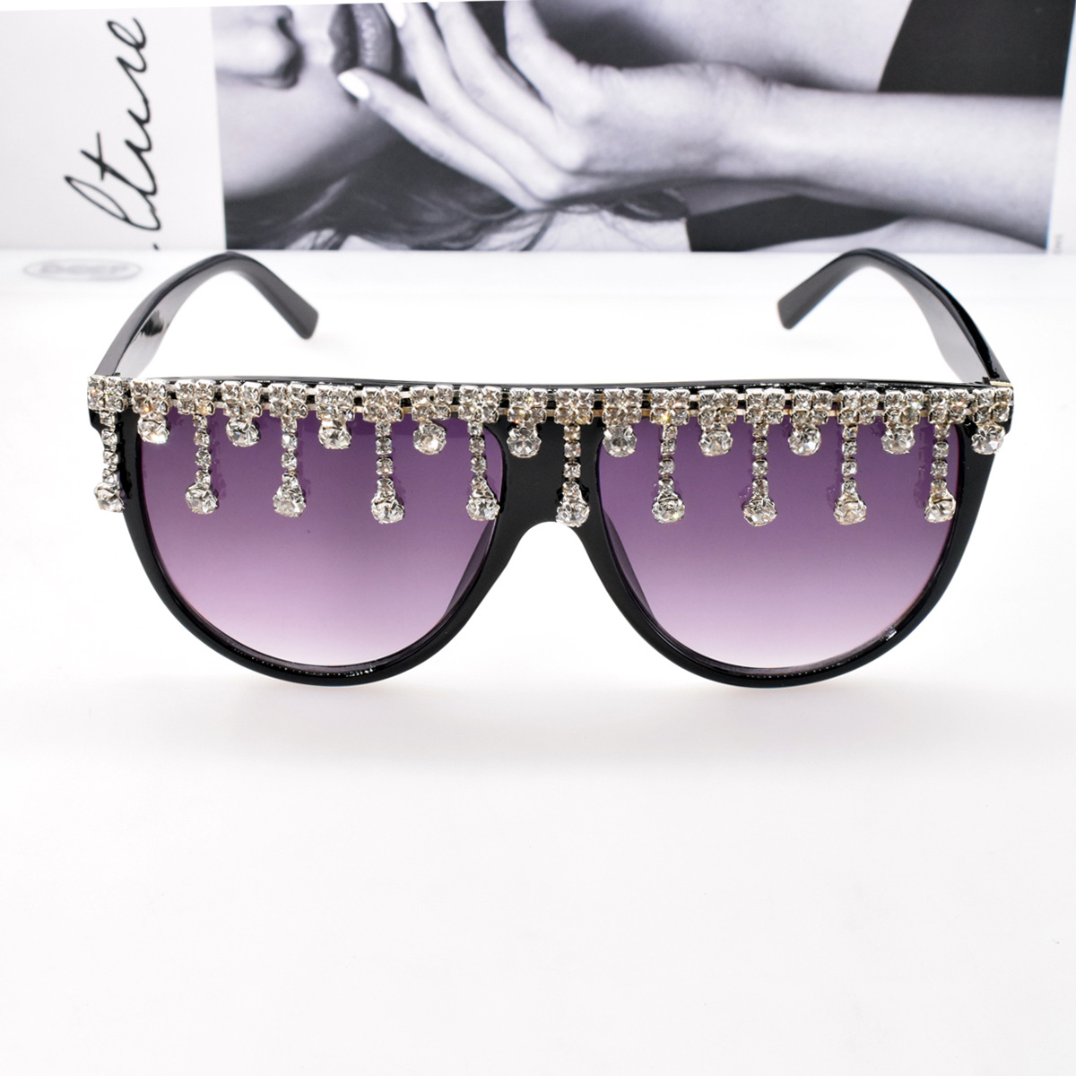 Gafas De Sol Polarizadas Con Borla De Diamantes De Moda display picture 1