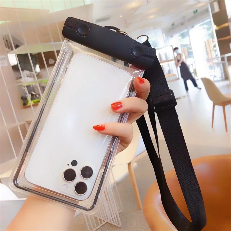 Bolsa impermeable sellada para teléfonos móviles, chaqueta de buceo transparente, unisex, pantalla táctil simple, bolsa de natación a prueba de lluvia sellada para llevar