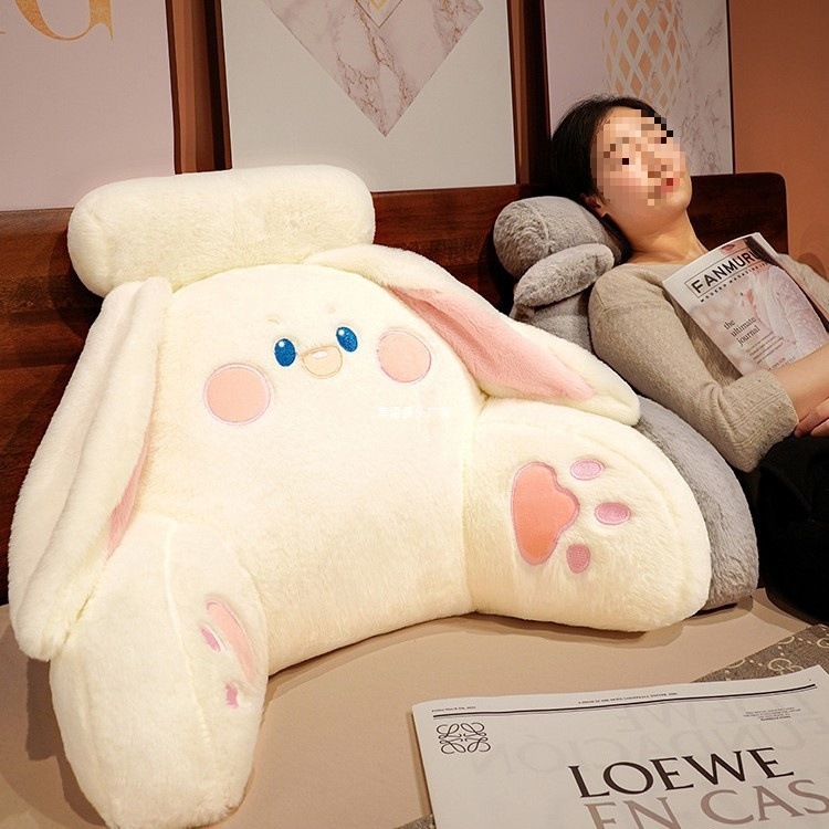 Almohada de respaldo grande para cama, suave y lavable para lectura