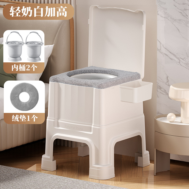 Taburete de inodoro móvil para ancianos, taburete de escupidera junto a la cama, inodoro desodorante para mujeres embarazadas, taburete de inodoro portátil, taburete de inodoro