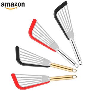 Silicone Fish Frying Spatula Non-Stick Pan Egg Pancake Spatula 430 Stainless Steel Silicone Steak Spatula Kitchen Fish Flipping Spatula