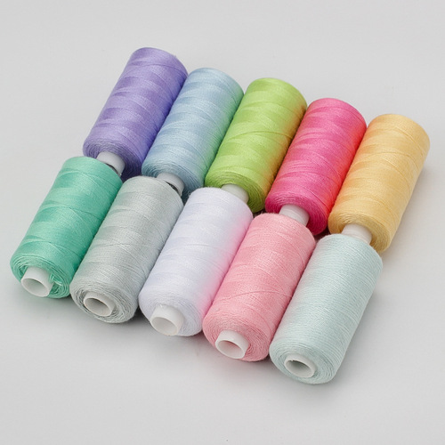 Home DIY sewing machine small thread hand sewing thread 100 colors optional 402 sewing thread 400 yards 10 colors polyester thread