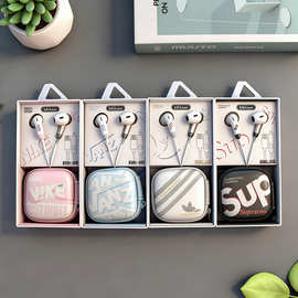 kiki-519 typec接口有线耳机适用苹果15/16华为 typec收纳包耳机