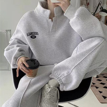 卫衣卫裤时尚设计感套装女2024年秋冬新款加绒跑步运动休闲两件套