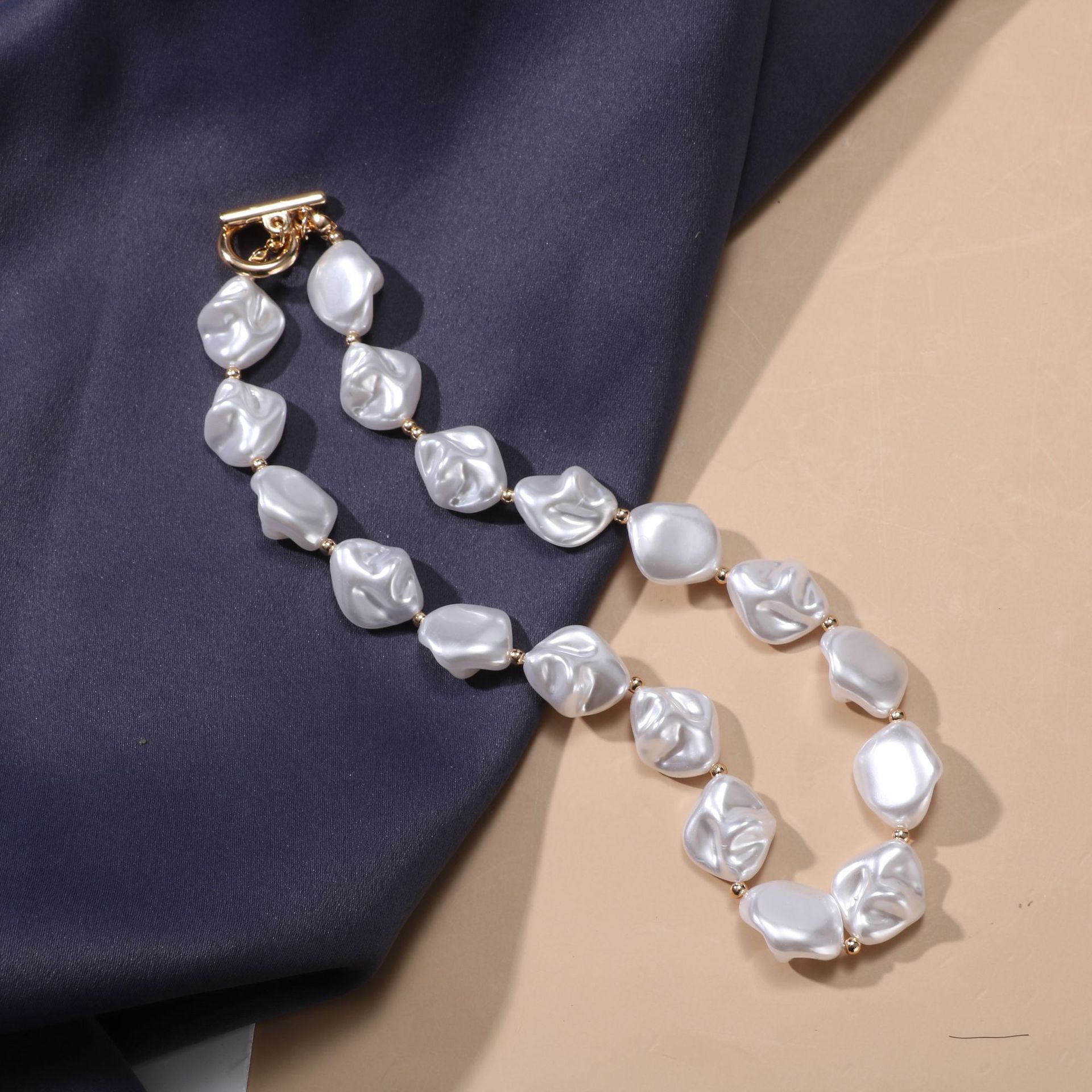 1 Piece Quantity Travel, Shopping Occasion Wholesale Jewelry Elegant Streetwear Irregular Baroque Pearls Choker