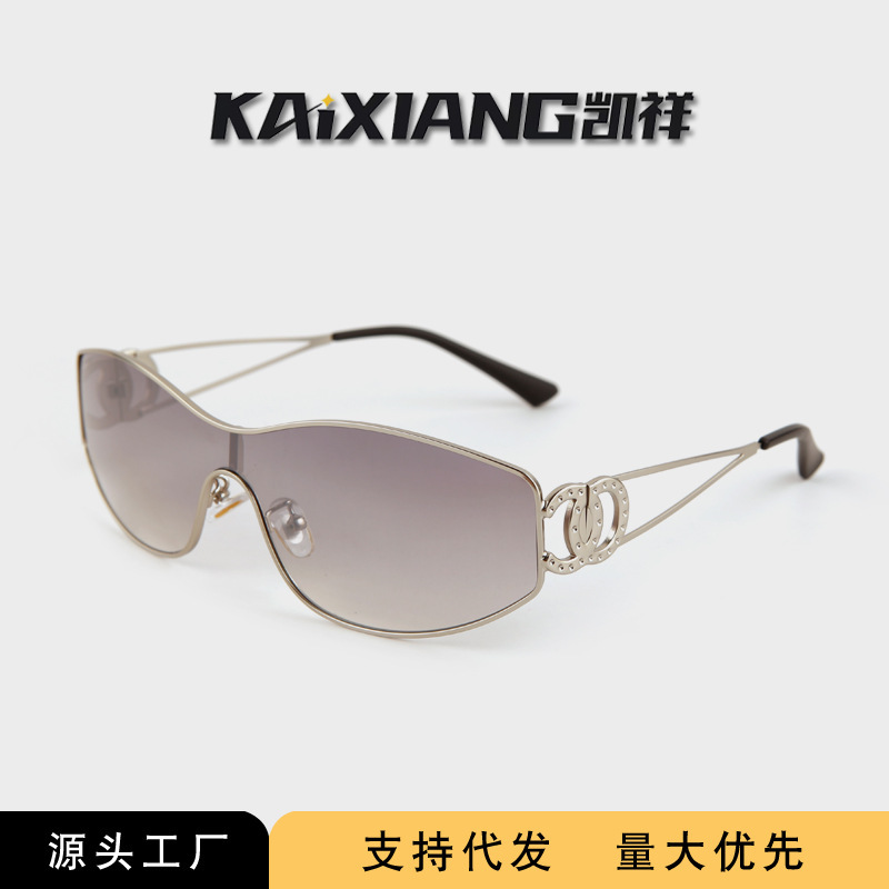2025新款墨镜女y2k千禧风辣妹凹造型拍照眼镜金属防晒太阳镜男士|undefined