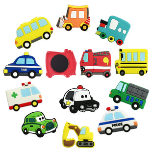 Cute Car Series Children's Refrigerator Cartoon Creative Soft Rubber Magnetic Refrigerator Sticker Message Board Magnetic Adhesive Patch