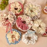 小清新大肠发圈女扎丸子头发绳温柔百搭头绳甜美可爱不伤发头饰夏