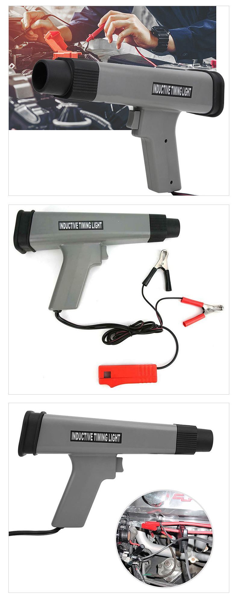 Digital display version of the TL-122 car and motorcycle engine ignition timing tool, timing gun, timing light