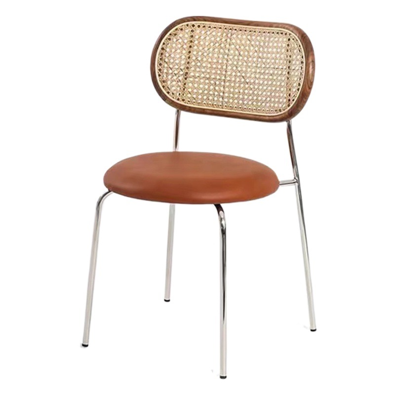 Sillas de madera maciza casera de seda medieval sillas de comedor de café nórdico diseñador casual taburetes de comedor retro