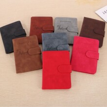 磁吸扣护照夹跨境搭扣防磁机票夹银行卡套SIM卡槽爱心飞机护照包