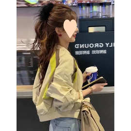 棒球服女款小个子短款上衣洋气卡腰外套春秋穿搭高级感休闲夹克薄