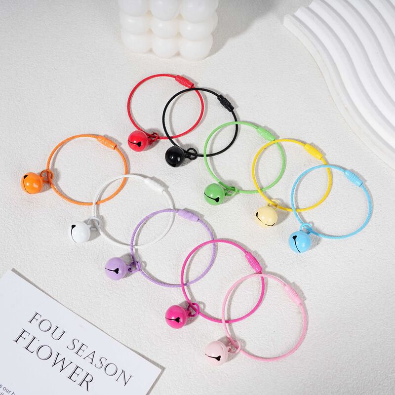 Colorful Painted Bell Connecting Rings DIY Keychain Pendant Doll Bag Accessories Hanging Ornaments Jewelry Accessories Wholesale Colorful Painted Bell Connecting Rings DIY Keychain Pendant Doll Bag Accessories Hanging Ornaments Jewelry Accessories Wholesale