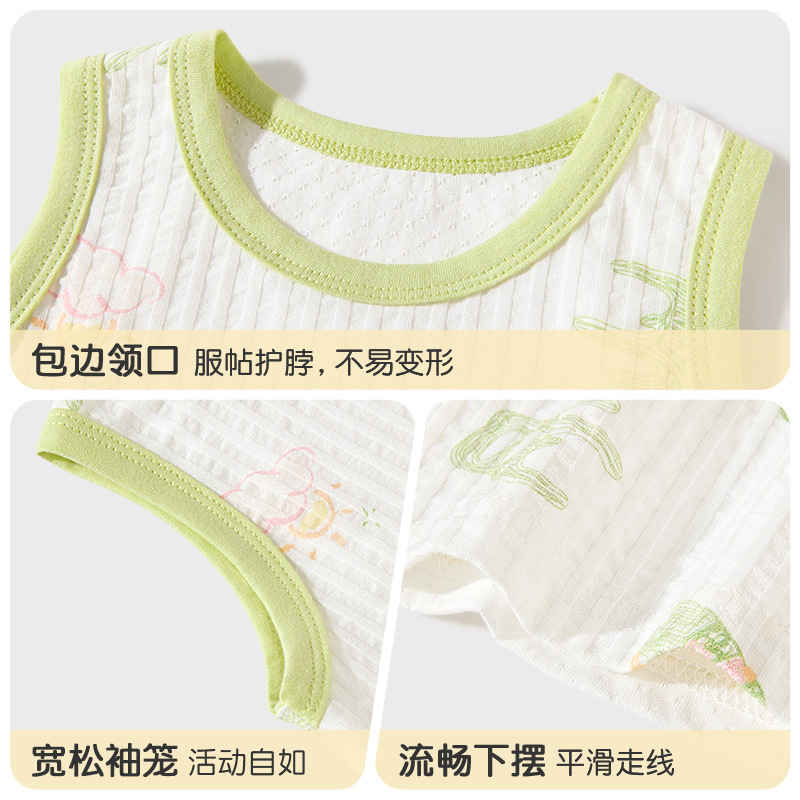 Chaleco de bebé pijama de verano delgado sin mangas para niños pequeños chaleco de verano ropa de bebé para niños y niñas