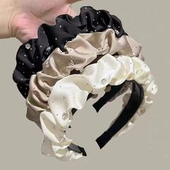 满天星高颅顶褶皱发箍女款夏季新款复古法式网红压发发卡气质头箍